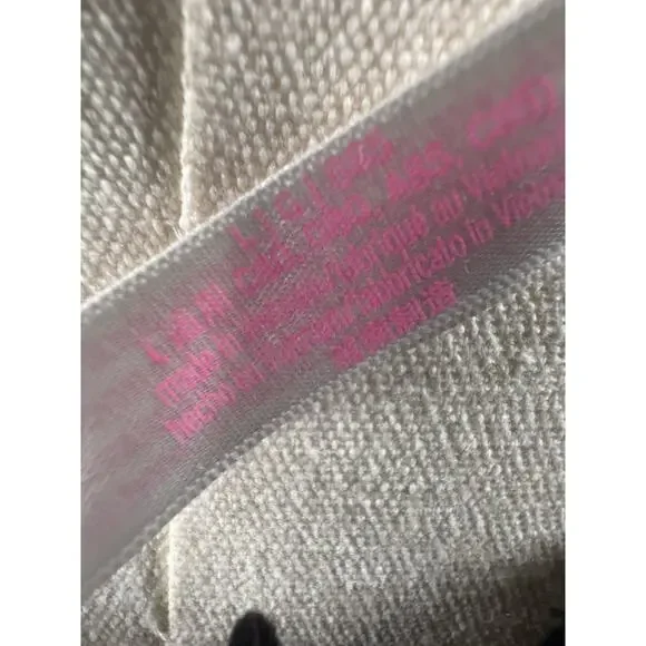 Victoria's Secret PINK Black Velvet Triangle Bralette Large Bra Women’s Tank - Picture 7 of 7